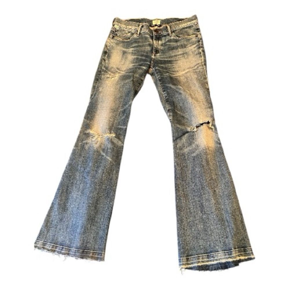 Citizens Of Humanity Distressed Wide-Leg Jeans size 27 - Picture 3 of 11
